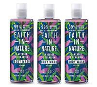 (3 PACK) - Faith in Nature - Lavender & Geranium Shower Gel | 400ml | 3 PACK BUNDLE