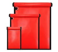 3 Pack Faraday Bag for Laptops & Tablets & Car Keys, Faraday Pouch for Car Keys, Car Key Signal Blocker Pouch, Fireproof & Waterproof Signal Blocking Pouch, RFID Key Pouch（Red）