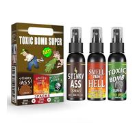 3-Pack Fart Spray 120g, Realistic Poop Smell Prank Toy, Funny Stink Spray for Halloween Parties, Office Jokes, Gag Gifts, Trick Bomb Spray for Practical Jokes