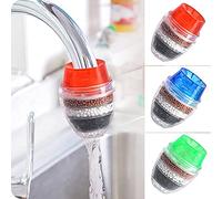 3 Pack Faucet Mount Filters,Faucet Water Filter Purifier Kitchen Tap Filtration Activated Carbon Removes Chlorine Fluoride Heavy Metals Hard Water for Home Kitchen Bathroom