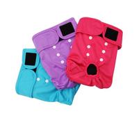 3 Pack Female Dog Diapers With Elastic Waistband And Wicking Layer For Dryness And Comfort
