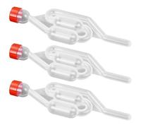 3 Pack Fermentation Airlock Bubblers, BPA-Free Food-Grade PP Transparent Brewing Airlocks for Home Brewing, Beer, Wine, Cider, Sauerkraut & Kimchi