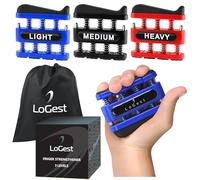 3 Pack Finger Strengthener - Finger Exerciser for Forearm and Hand Strengthener - Hand Grip Workout Equipment for Musician, Rock Climbing and Therapy - Hand Gripper Hand Exerciser Set Finger Grip Kit