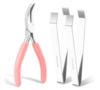3-Pack Fish Bone Tweezers Kit - Stainless Steel Fish Tweezer Tools, Professional Chef Deboning Tweezers Kitchen Bone Remover for All Kind Fis