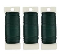 3 Pack Flexible Green Wire - 118 Yards, 22 Gauge, Paddle Wire for Crafts, Christmas Wreaths, Tree & Flower Arrangements