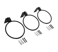 3 Pack Flower Pot Wall Bracket for Ring Style Hanging Baskets Powder Coated for Indoor Outdoor Gardens (S)
