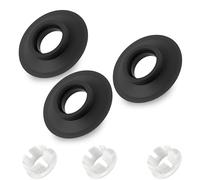 3 Pack Flush Valve Seal Compatible with Ideal Standard Toilet Cistern Replacement Flush Valve Seal & Clip Kit Leak Prevention Washer for SV01967 SV93467 EV98167(Black)