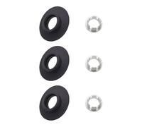 3 Pack Flush Valve Seal for Ideal Standard Toilet Cistern, Replacement Flush Valve Seal and Clip, Toilet Flush Replacement for SV01967, SV93467, EV98167, Black