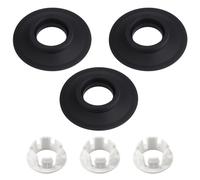 3 Pack Flush Valve Seal for Ideal Standard Toilet Cistern Replacement Toilet Flush Valve Seal & Clip Kit Compatible with Armitage Shanks SV01967 SV93467 EV98167 Upgraded Silicone Material (Black)