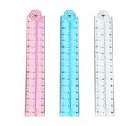 【3 Pack】Foldable 30cm Ruler for Students，Easy to Read & Reusable Math Ruler，Ideal for Geometry Learning，School Supplies，Everyday Classroom Use