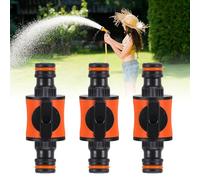 3 Pack for Hozelock Connectors Quick-Release in-line Shut-Off Valve for Garden Hose Pipe Connector Male to Male,Shut-Off Coupler