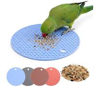 3 Pack Foraging Toys for Birds, Bird Slow Feeder Mats, Bird Foraging Toys to Increase Feeding Time & Reduce Seed Mess, Bird-Enrichment Toy for Parakeet, Cockatiel, African Grey, Conure, Budgies