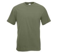 3 Pack Fruit of the Loom Super Premium T-Shirts Classic Olive XL