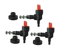 3 Pack Fuel Shut Off Valve for Generator Plastic Tank Grommet Bushing 90 Degree Inline Petcock Replacement for Part 192980GS 208961 Small Engine