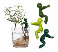3-Pack Funny Plant Supports - Colorful Propagation Station Holders for Indoor Gardening - Cute Little Buddy Accessories for Plant Lovers (Multi-Color)