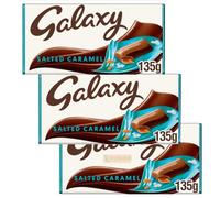 3 Pack Galaxy Salted Caramel Chocolate Bars 135g Each