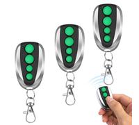 3 Pack Garage Door Remote Compatible with TOPENS M12, Garage Door Opener with 4-Button Wireless Transmitter for Automatic Swing Sliding Gate Opener Garage Door Opener