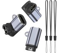 3 Pack Garmin Watch Charger Adapter, USB C Charging Adapter for Garmin Vivoactive 6 5 4 3 3S 4S, Venu Sq/Sq 2/Venu 2/2 Plus, Forerunner 55/165/255, Fenix 7 7S 7X 6s 6 6X,instinct Tactical (3-PACK 03)