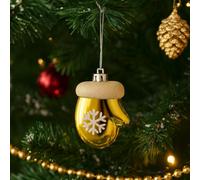 3 Pack Gold Mitten Christmas Tree Ornaments