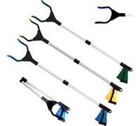 3 Pack Grabber Reacher Tool - 32 Inch Foldable Claw Grabber for Elderly, Pick Up Stick Grabber, Extra Long Handy Litter Picker, Reaching Assist Tool for Trash Claw Pick up