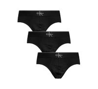 Calvin Klein Graphic Monogram Cotton Stretch Briefs Pure Black (3 Units) - S