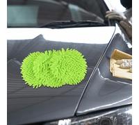 3-Pack Green Spin Mop Refill Replacement Heads for RinseClean 2-Tank System - Chenille Microfiber Cleaning Pads Compatible with Swivel Mops