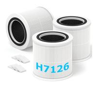 3 Pack H7126 Replacement Filter for GoveeLife H7126 Mini Air Purifier,3-in-1 H7126-RF High-Efficiency Filter with Activated Carbon and 6 pcs Aroma Pads