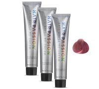 [3 Pack] Hair Passion Hair Coloring Colouring Color Cream (Super Shine Pink Blonde) 10.68 100ml Keratin Infused - (BOOSTER REQUIRED)