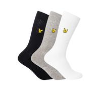3 Pack Hamilton Premium Socks Black/Grey Marl/White One Size