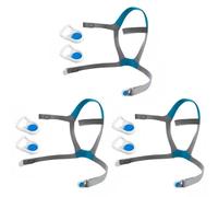3 Pack Headgear for ResMed AirFit F40 Full Face CPAP Mask - Soft Adjustable Nylon Straps with 4 Magnetic Clips