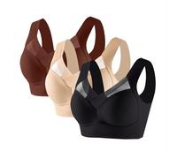 3 Pack High Impact Sports Bra Bras with Removable Pads 3 Pack