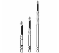 3 Pack High-Magnetic Screwdriver Drill Bit Set, Magnetic Screwdriver Bits Anti Slip Precision & Durable Alloy Steel Screw Holder for Electric Drivers & Drills (6.5cm+9cm+15cm)