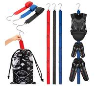 3 PACK Hockey Drying Rack With Storage Bag,Hockey Equipment Gear Drying Rack, Sports Gear Organizer Hanging Straps,Ice Goalie Hockey Gifts For Boys Football Baseball Catcher.Outdoor Camping Must Haves