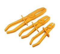 3 Pack Hose Pinch off Pliers, Fuel Line Clamp Pliers Set for Flexible Hoses, Gas Lines, Radiator, Brake, Coolant, and Fuel Lines Tool (Orange)