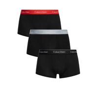 3 Pack Icon Low Rise Trunks Black ( Red/Grey/Black) L