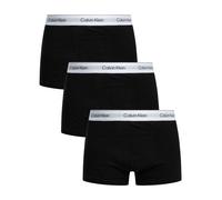 Calvin Klein Mens 'Relaxed Dart' Trunks - Icon Cotton Stretch (3-Pack) - UB1 - S Black, Black, Black