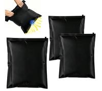 3 Pack in Black Vacuum Bags for Travel, Space Saving Storage Bags for Clothes, Compact Vacuum Pack Bags for Travel, Ideal for Luggage Organisation and Closet Storage, With 30x40cm and 40x50cm Size