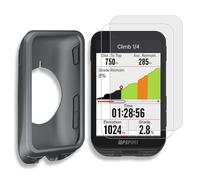 [3-Pack] INNOSURE Premium Silicone Case & Tempered Glass Screen Protector for iGPSPORT iGS800 - Cycling GPS Computer Anti-Drop, Durable (Grey)