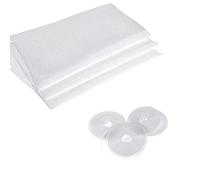 3 Pack Insect Screen Net for Windows with 4 Rolls Self-Adhesive Tapes, Fly Bug Insect Screen Mesh Mosquito Protector Kit, 1.5m x 1.3m, White