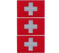 3-Pack IR Reflective Medic Patch, Red Cross First Aid Patches, Tactical Hook and Loop Medical Badges for IFAK Pouch Tactical Gear Military Backpacks Bags, Vest & Operator Gear