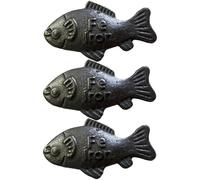 3 Pack Iron Fish for Iron Deficiency, Cast Fish for Cooking, Compact 7cm by 4cm Size, DurableMaterial, Ideal for Home Cooking and Outdoor Use