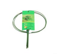 3-Pack Iron Plant Support Stakes with Green Plastic Coating - for Peonies, Hydrangeas, Tomatoes, Roses & Vine Plants - Weather-Resistant, Interlink(20CM)