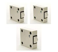 3 Pack - JEANI 143W White Surface Push to Break Door Light Switch 2A 240V 250V