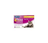 (3 Pack) Johnsons Vet - 4 Fleas Cat Flea Tablets - 6 Tab
