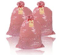 3 Pack Jumbo Gift Bags, 56× 36 inches Extra Large Plastic Gift Bag with Gift Tags and String Ties, Giant Gift Bags for Present Christmas, Birthday, Holiday, Baby Shower