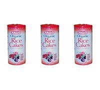 (3 PACK) - Kallo - Rice Cakes No Added Salt | 130g | 3 PACK BUNDLE