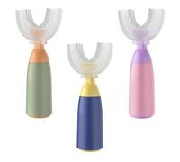 3 Pack Kids U Shaped Toothbrush, Food Grade Soft Toddler Toothbrushes