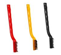 3 Pack Kitchen Stove Cleaning Brushes Heavy Duty Wire Deep Cleaner Tool for Gas Stoves Cooktops Range Hoods Durable Metal Plastic Set Efficient Scrubbing