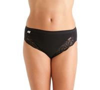 3 Pack La Marquise Ladies High Leg Lace Comfort Cotton Rich Knickers Brief