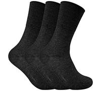 3 Pack Ladies Thin Wide Top Non Elastic Thermal Diabetic Socks for Poor Circulation (4-8 UK, THRDIAL05)